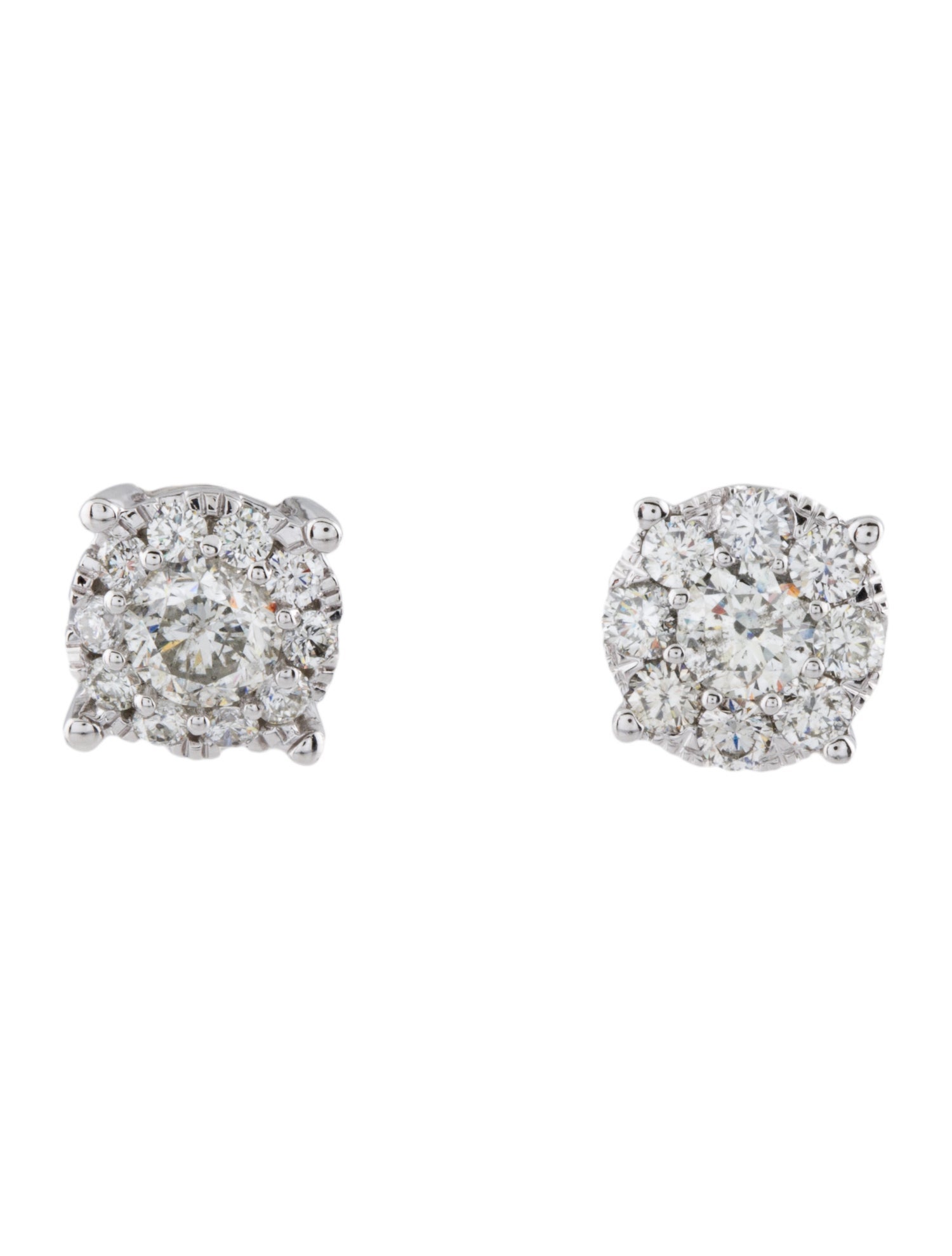 Marchesa 14K 1.25ctw Diamond Stud Earrings