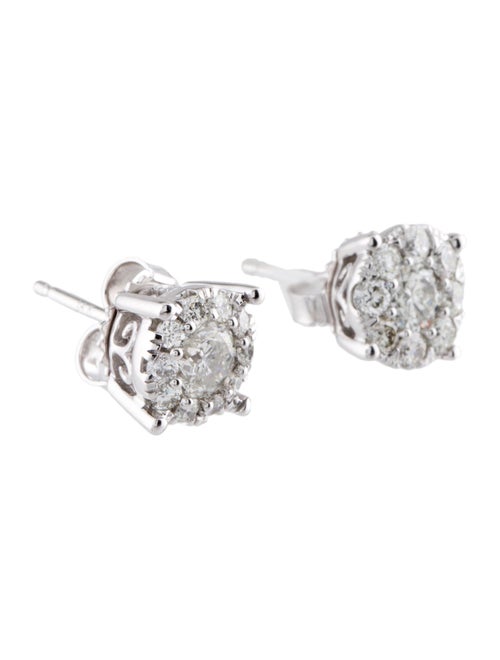 Marchesa 14K 1.25ctw Diamond Stud Earrings