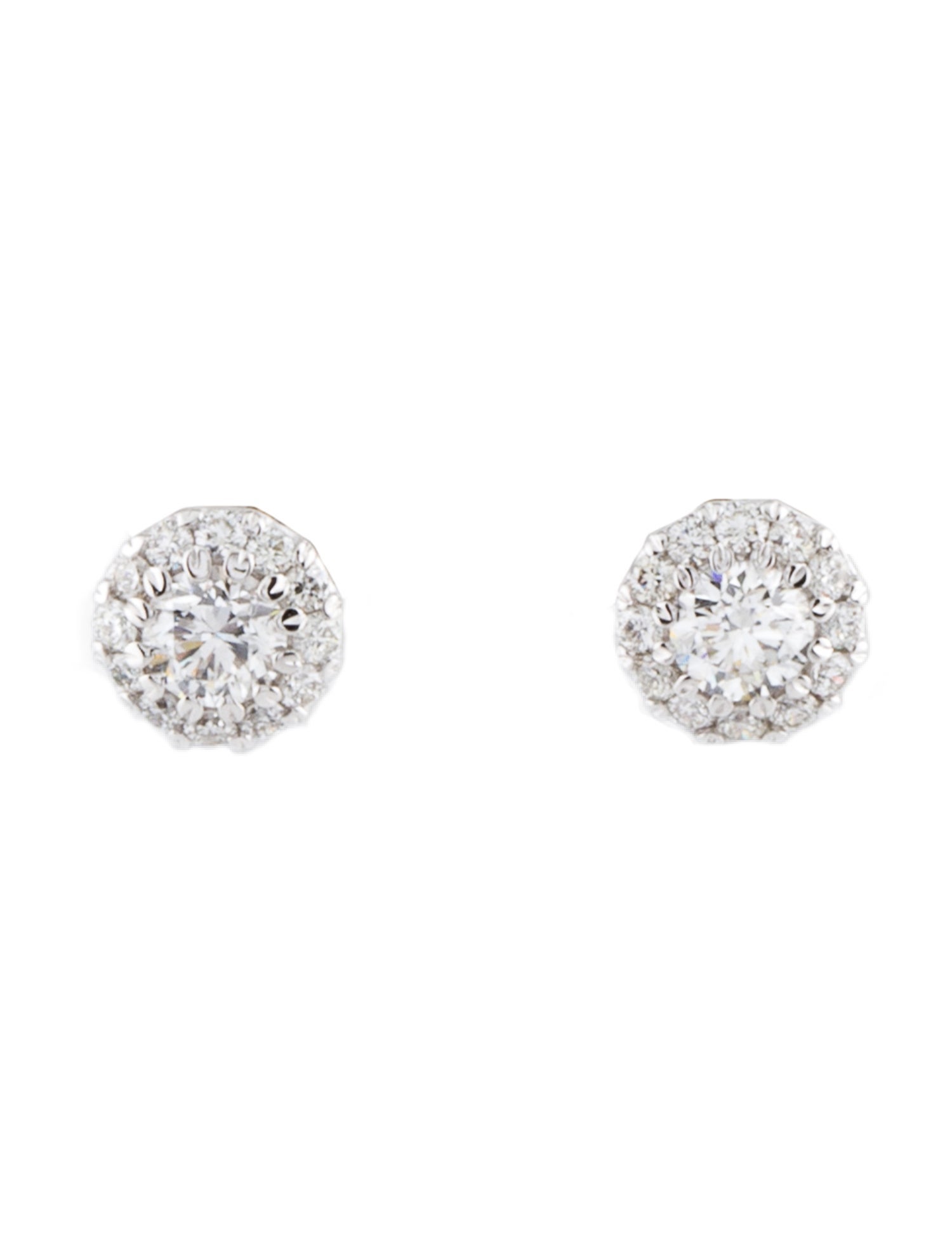 Marchesa 14K Diamond Halo Stud Earrings
