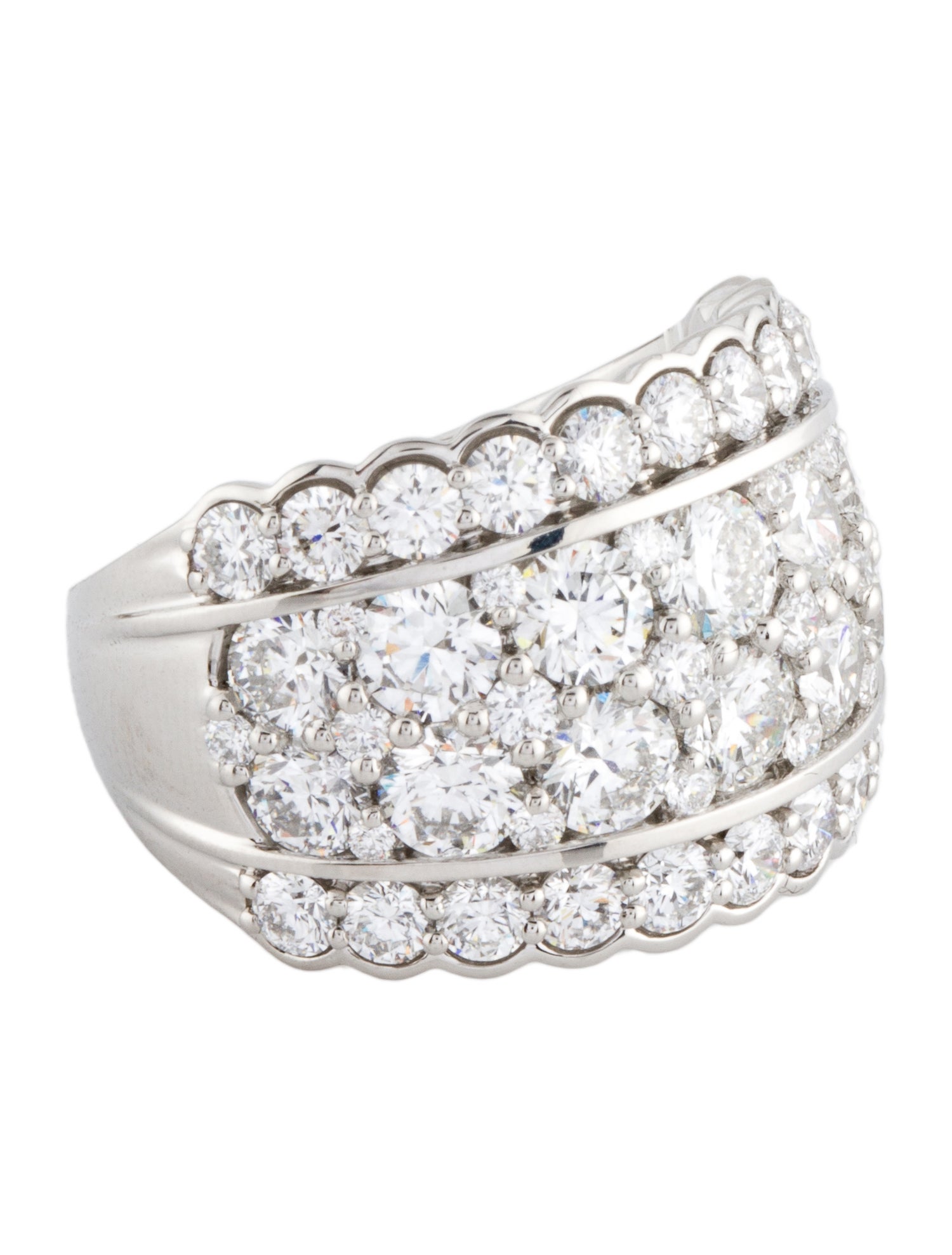Marchesa Platinum 4.05ctw Diamond Band