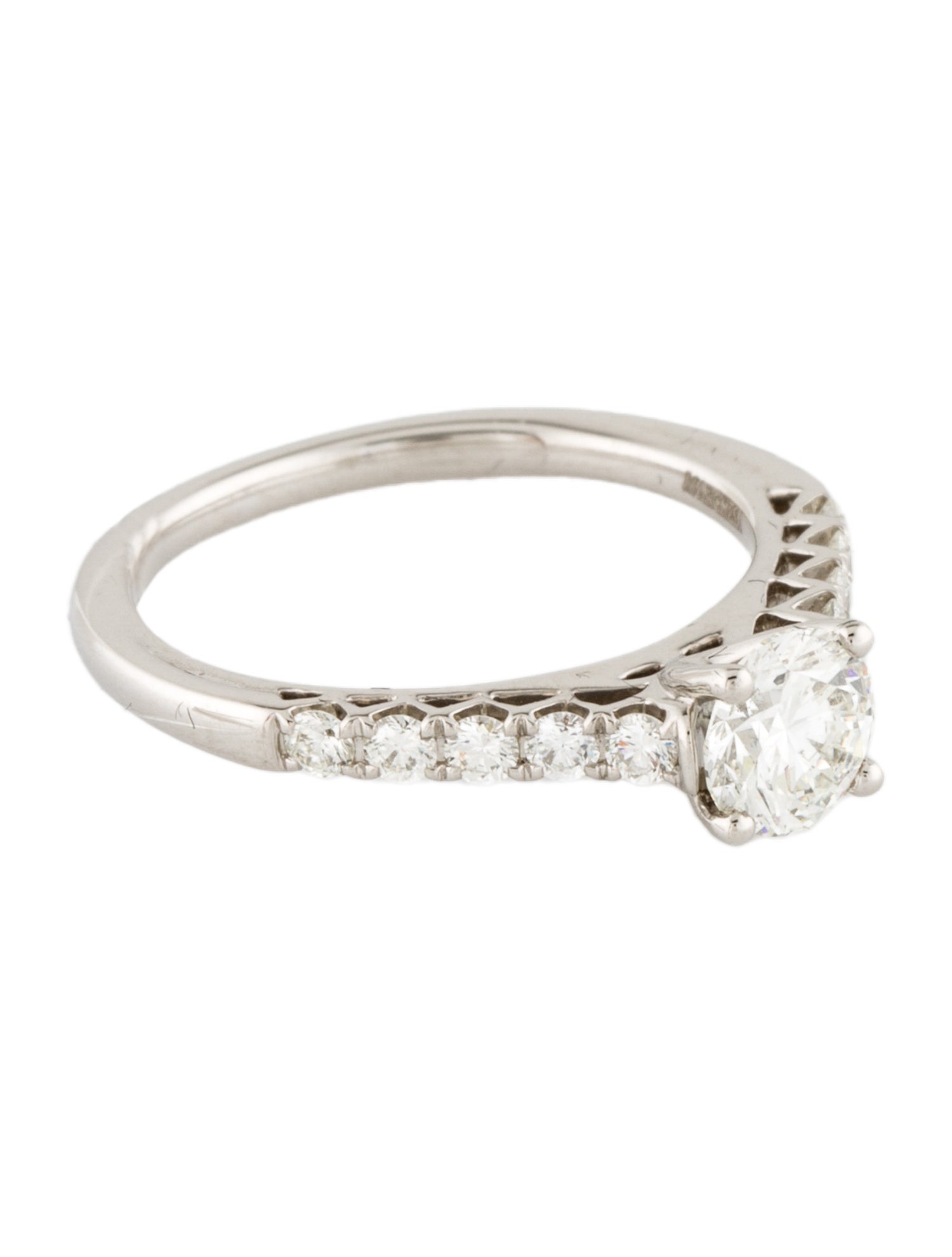 Marchesa Platinum 1.02ctw Diamond Engagement Ring