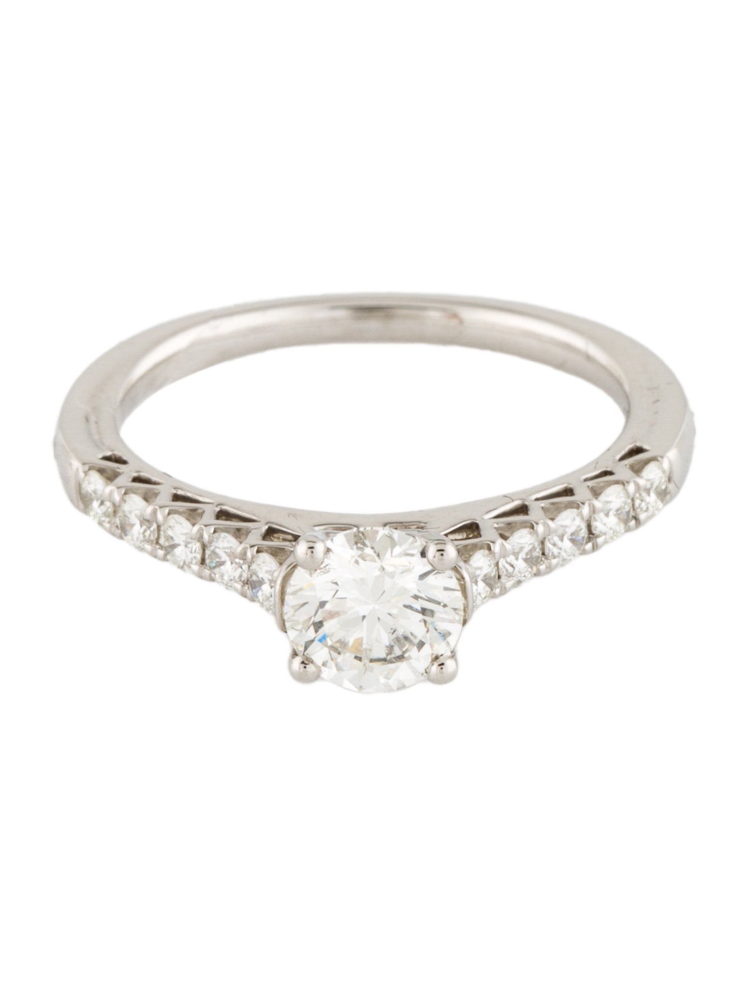 Marchesa Platinum 1.02ctw Diamond Engagement Ring