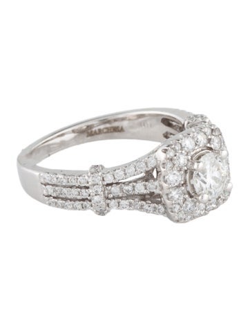 Marchesa Cocktail Ring 1.23ctw Diamond Engagement 7