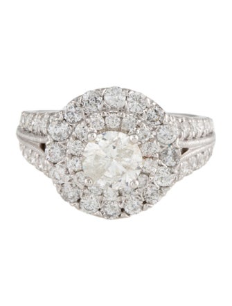 Marchesa 14K 2.50ctw Diamond Double Halo Cocktail Ring