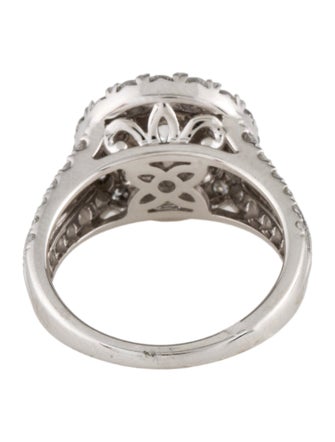 Marchesa 14K 2.50ctw Diamond Double Halo Cocktail Ring
