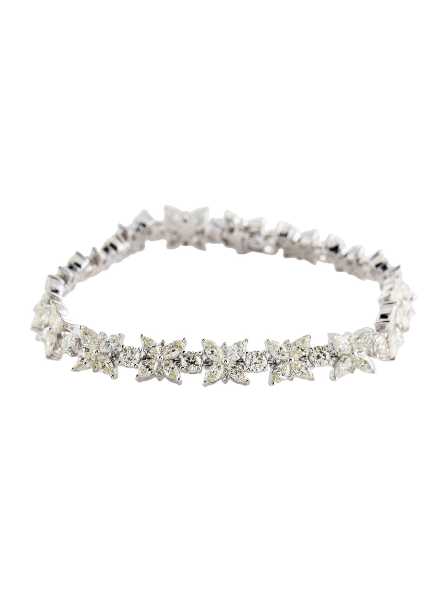Marchesa 14K 9.68ctw Diamond Link Tennis Bracelet
