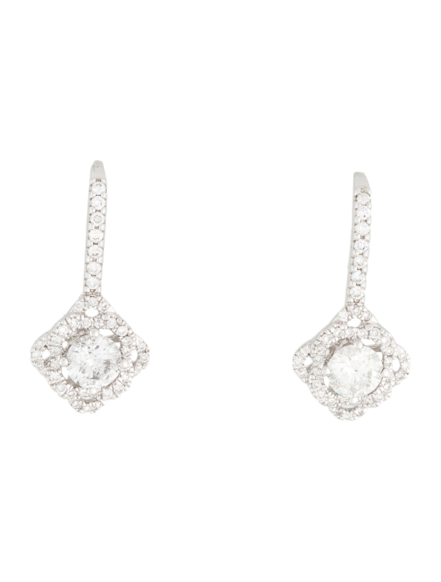 Marchesa 14K 1.41ctw Diamond Drop Earrings