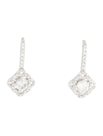 Marchesa 14K 1.41ctw Diamond Drop Earrings