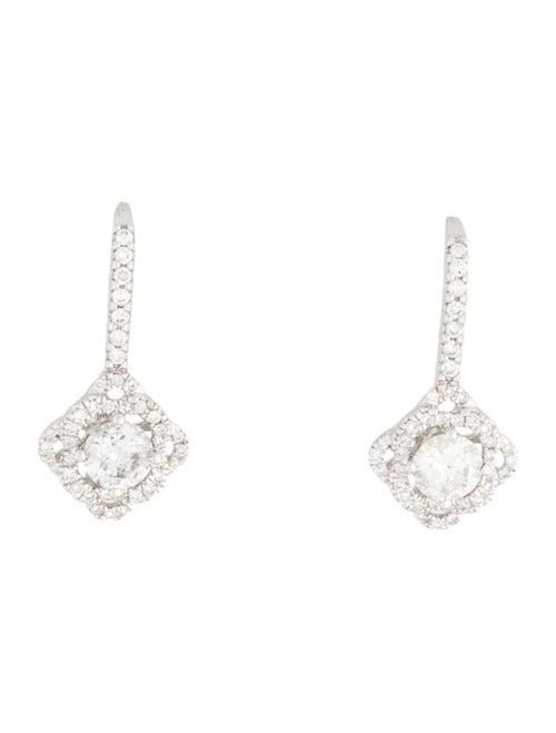 Marchesa 14K 1.41ctw Diamond Drop Earrings