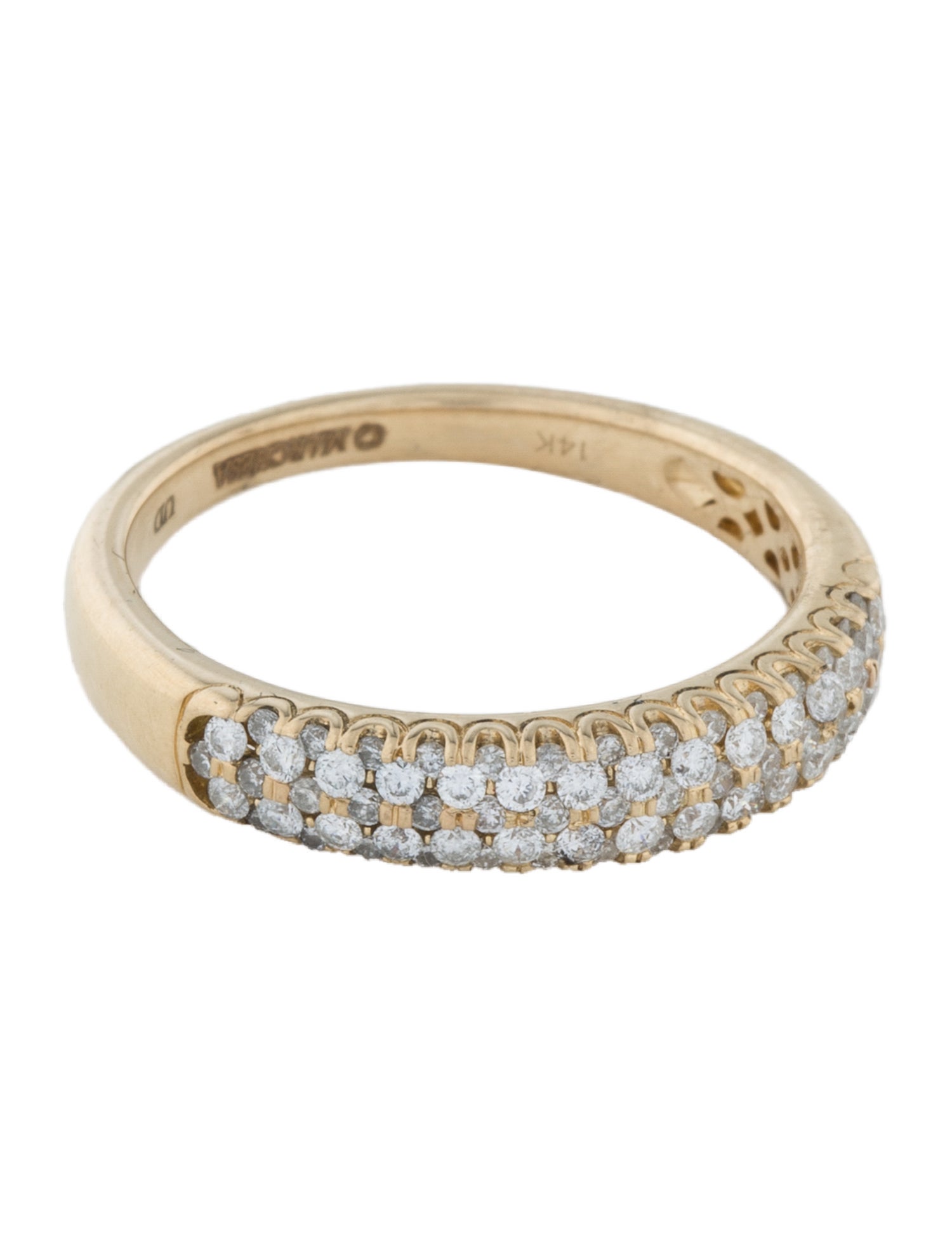 Marchesa 14K Diamond Pave Band Ring
