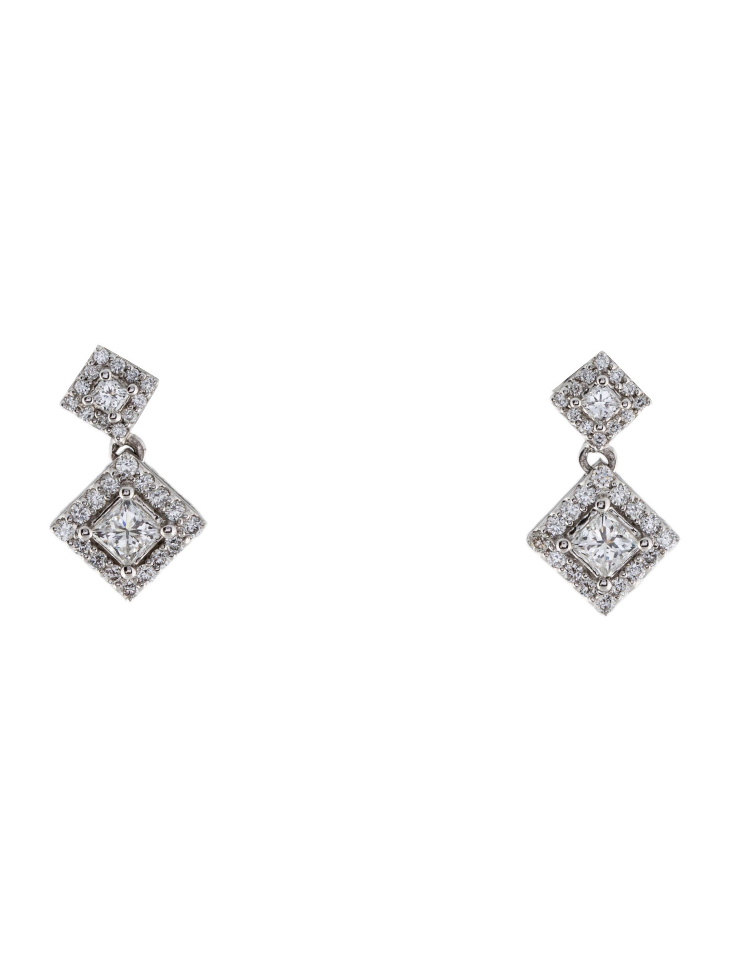 Marchesa 14K Diamond Stud Drop Earrings