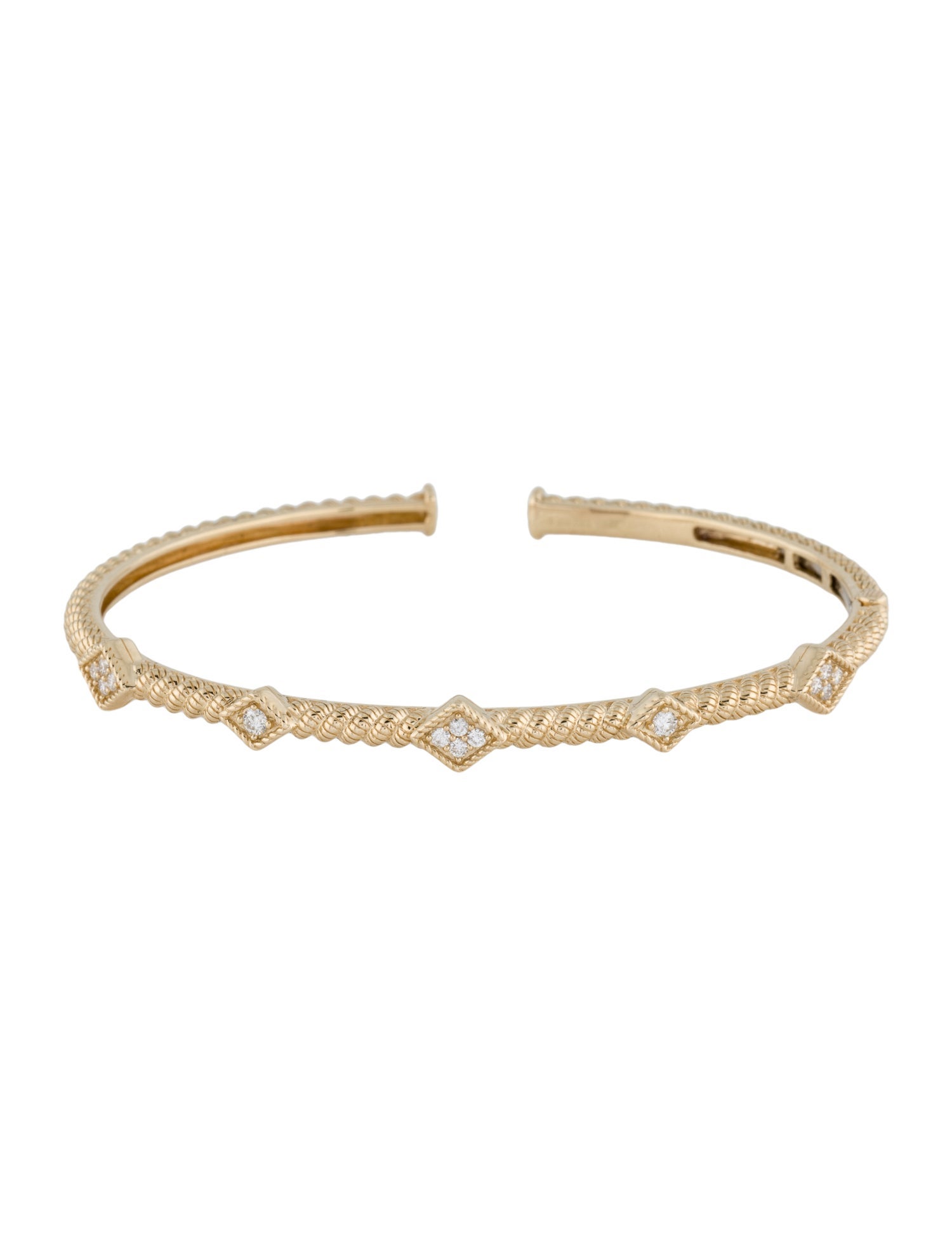 Marchesa 14K Diamond Cuff Bracelet