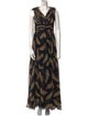 Marchesa Silk Long Dress