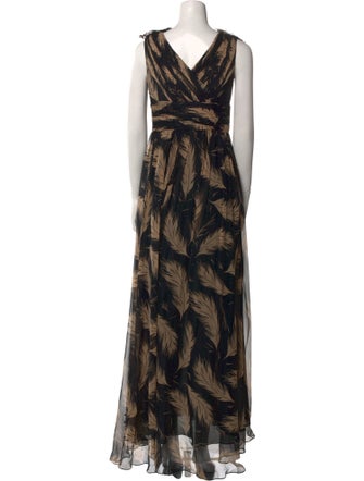 Marchesa Silk Long Dress