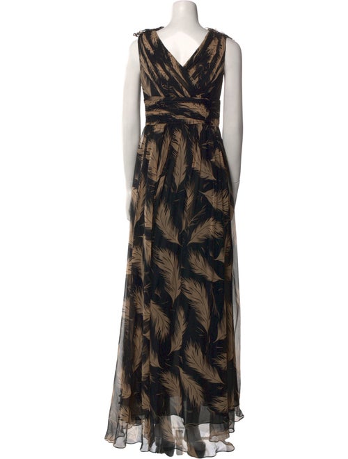 Marchesa Silk Long Dress