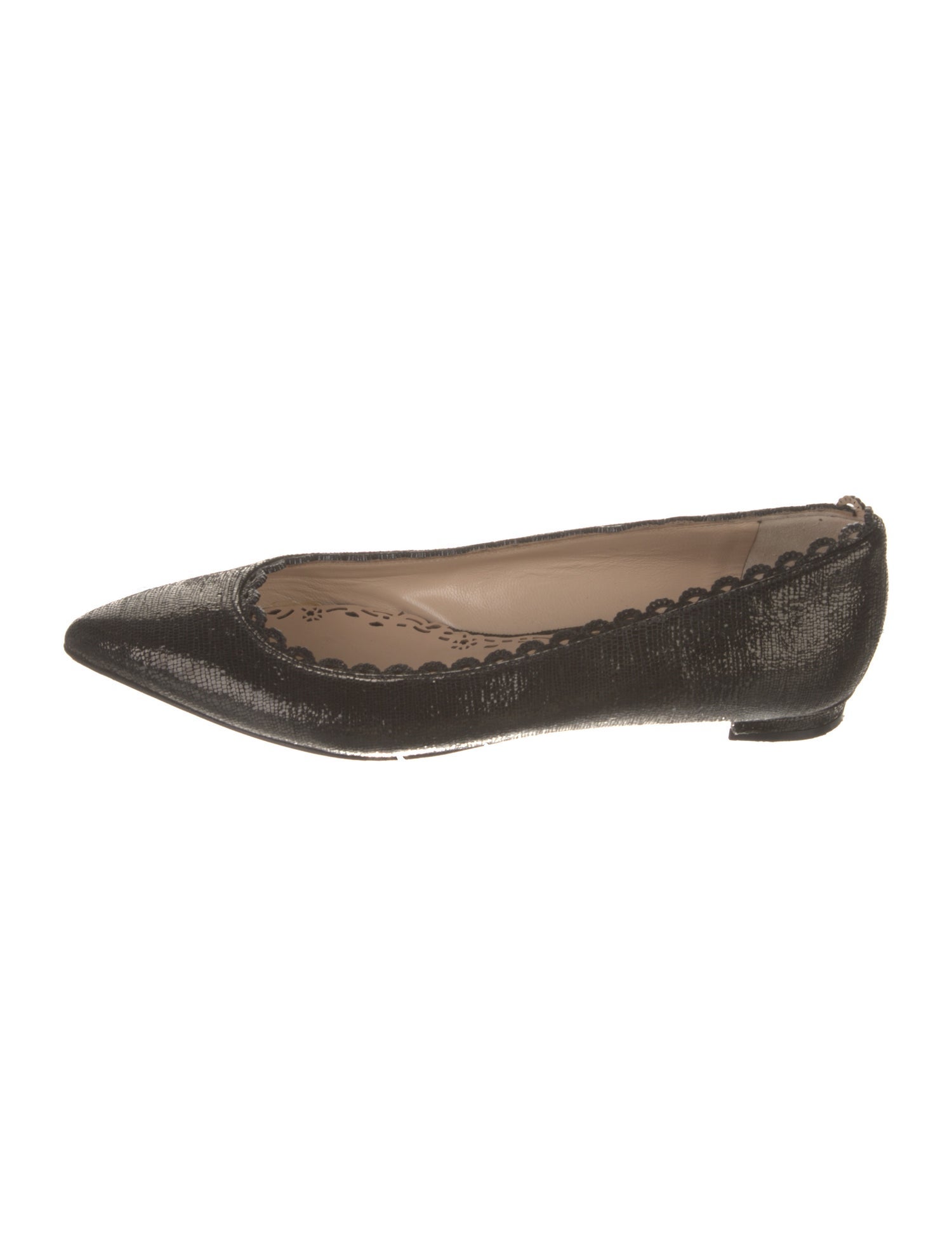 Marchesa Scalloped Accent Ballet Flats
