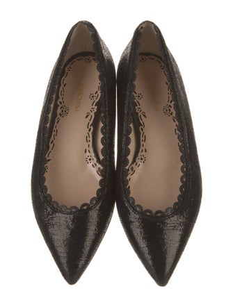Marchesa Scalloped Accent Ballet Flats