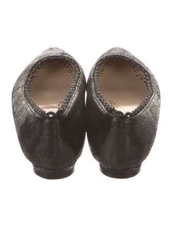 Marchesa Scalloped Accent Ballet Flats
