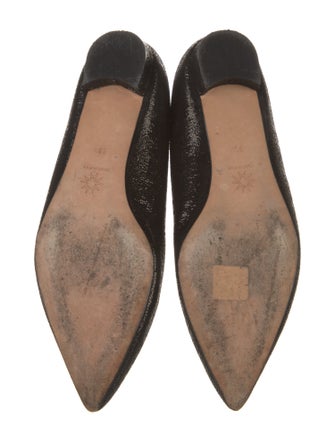 Marchesa Scalloped Accent Ballet Flats