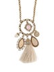 Marchesa Faux Pearl & Crystal Pendant Necklace