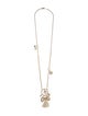 Marchesa Faux Pearl & Crystal Pendant Necklace