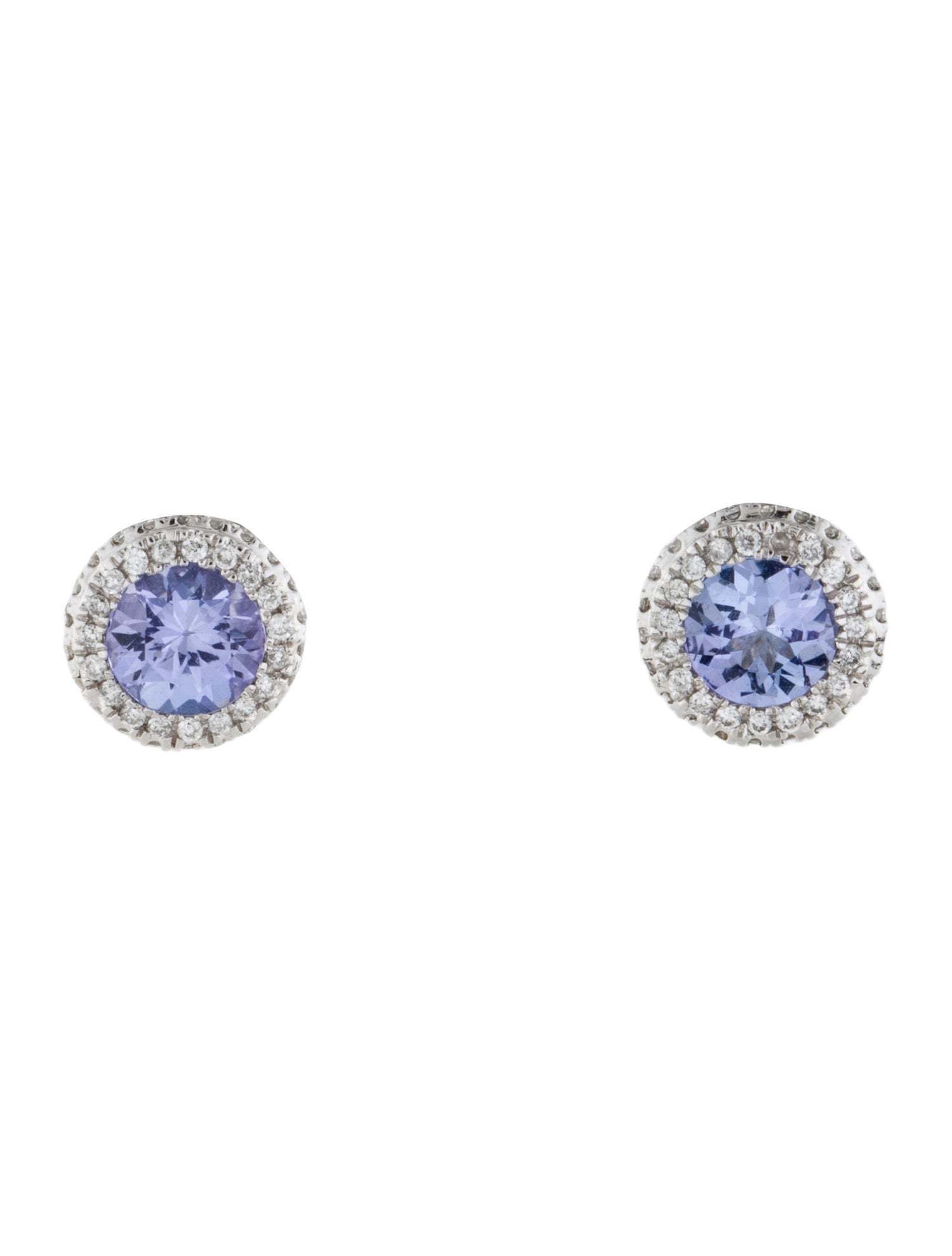 Marchesa 14K Tanzanite & Diamond Stud Earrings