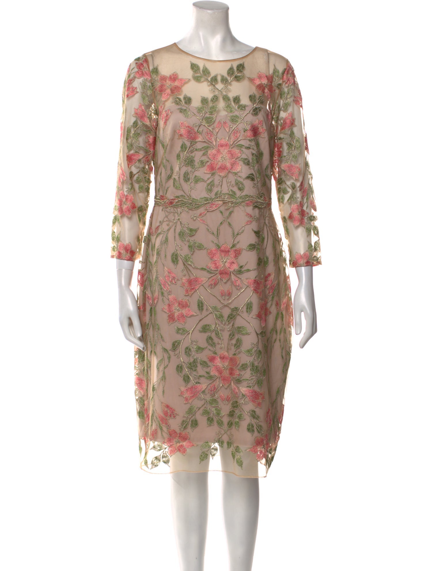 Marchesa Nylon Midi Length Dress