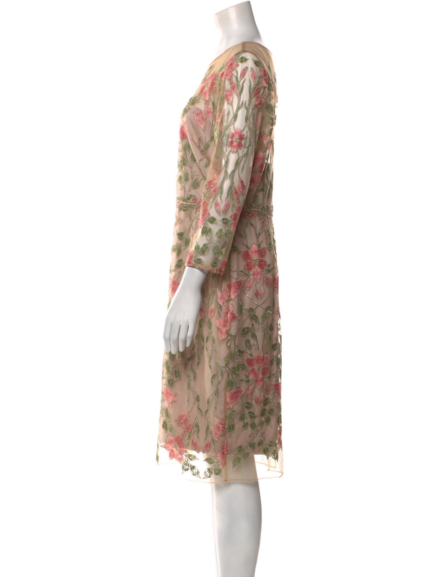 Marchesa Nylon Midi Length Dress
