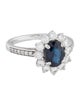 Marchesa 18K 1.38ctw Sapphire & Diamond Cocktail Ring