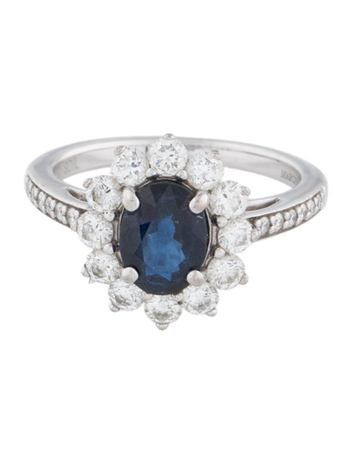 Marchesa 18K 1.38ctw Sapphire & Diamond Cocktail Ring