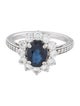 Marchesa 18K 1.38ctw Sapphire & Diamond Cocktail Ring