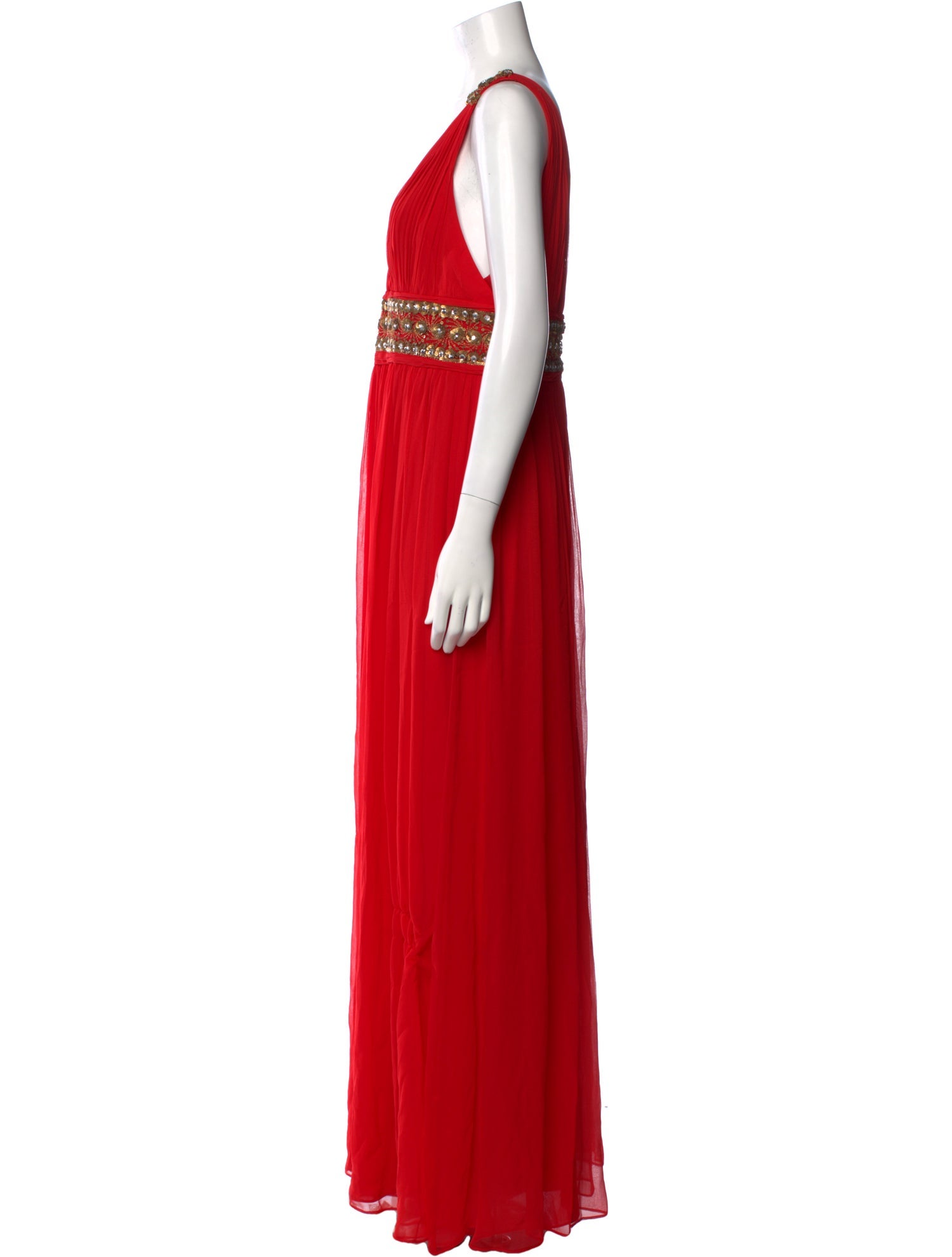 Marchesa Silk Long Dress