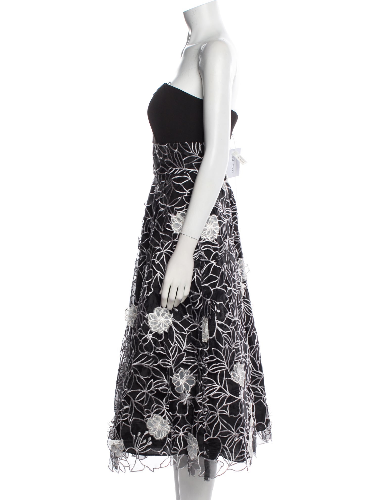 Marchesa Floral Print Knee-Length Dress w/ Tags