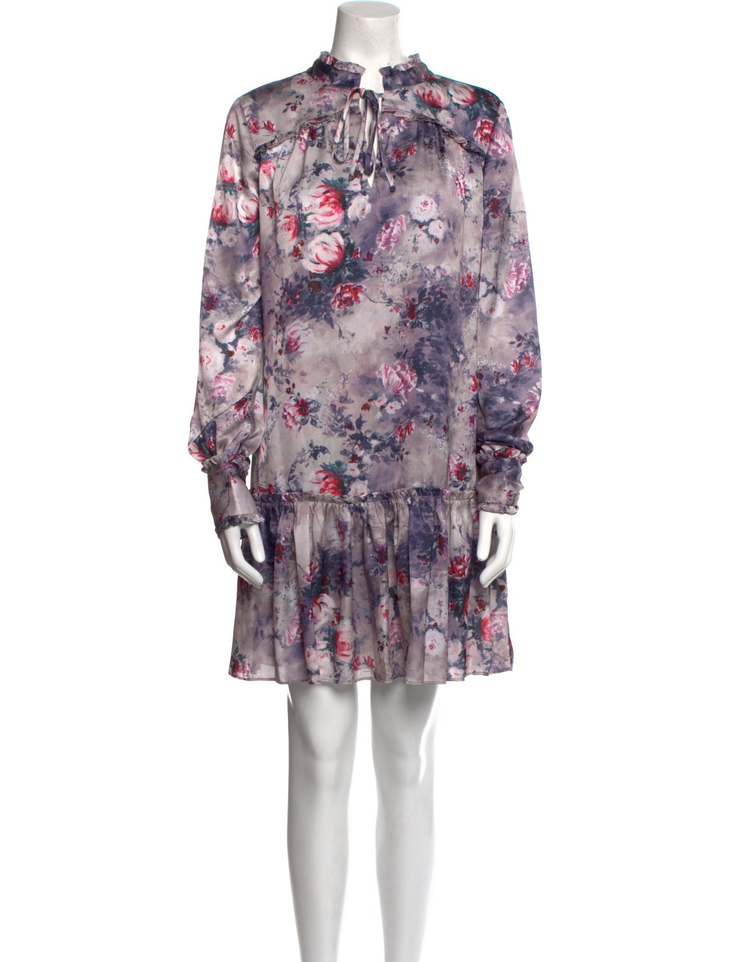Marchesa Floral Print Mini Dress w/ Tags