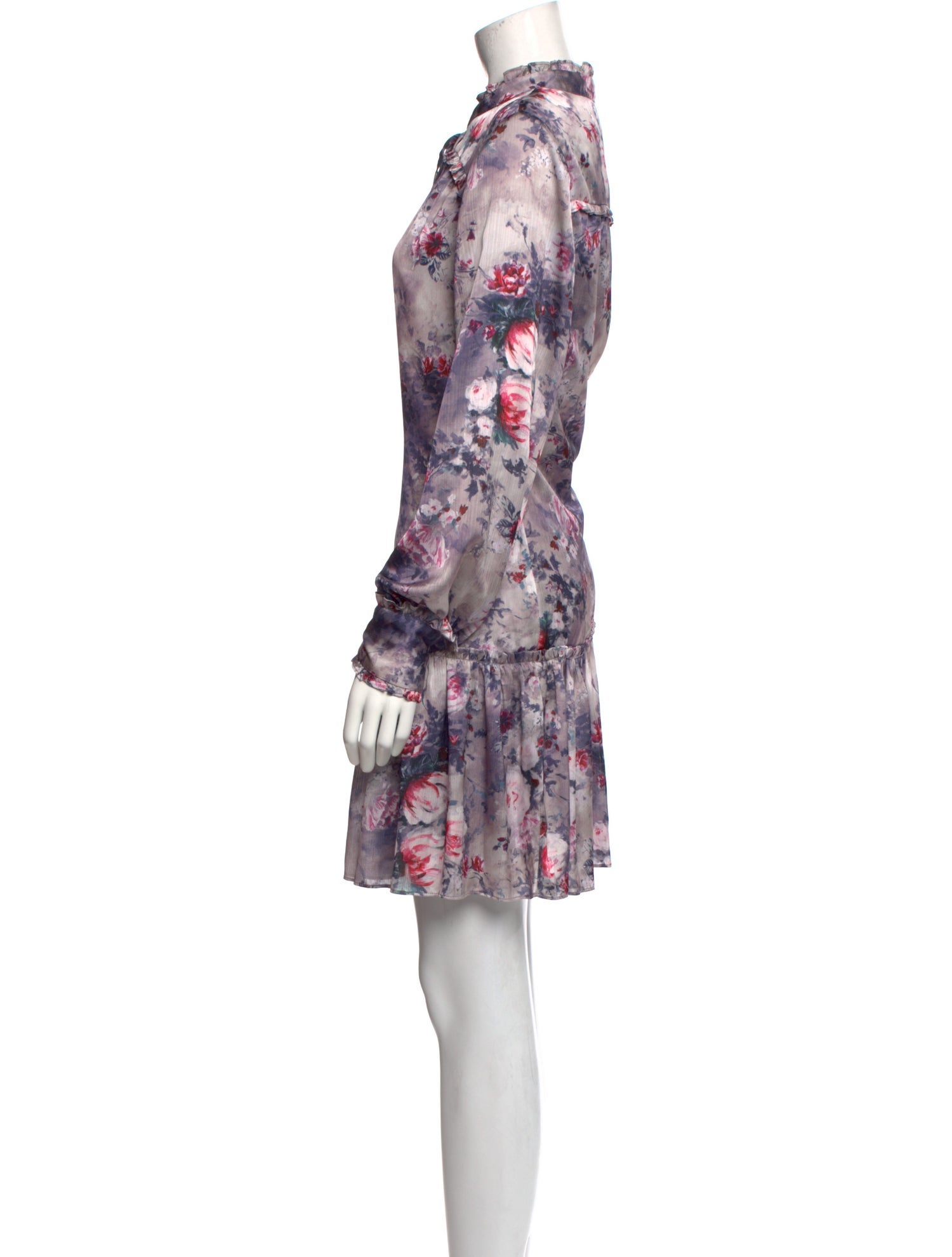 Marchesa Floral Print Mini Dress w/ Tags