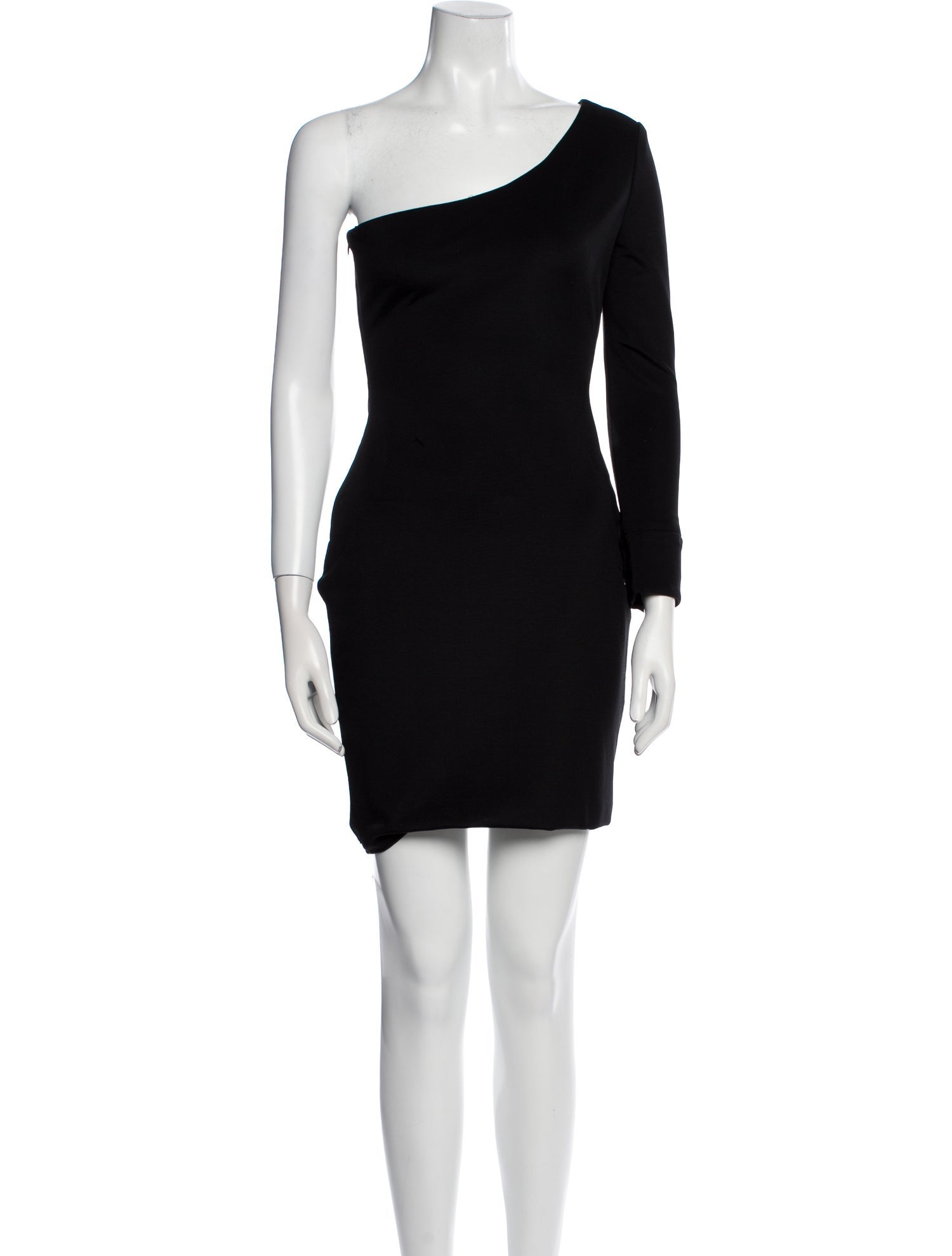 Marchesa One-Shoulder Mini Dress