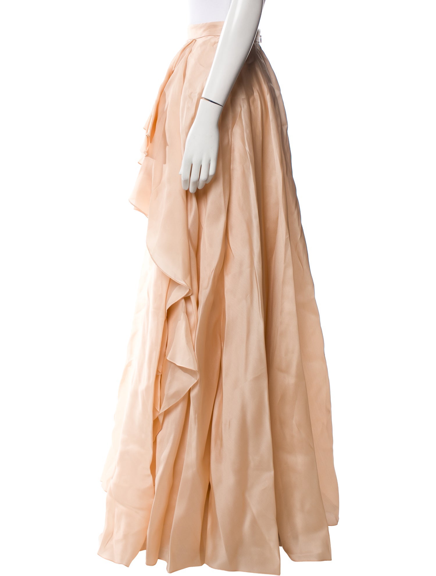 Marchesa Ruffle Embellishment Long Skirt