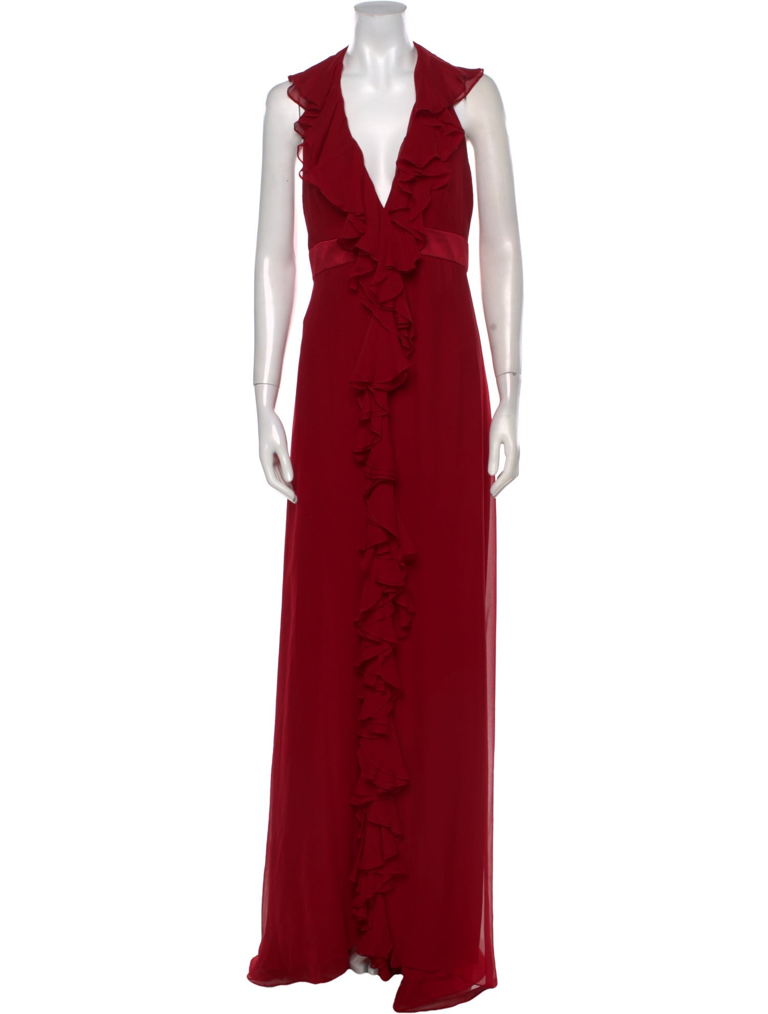 Marchesa Silk Long Dress
