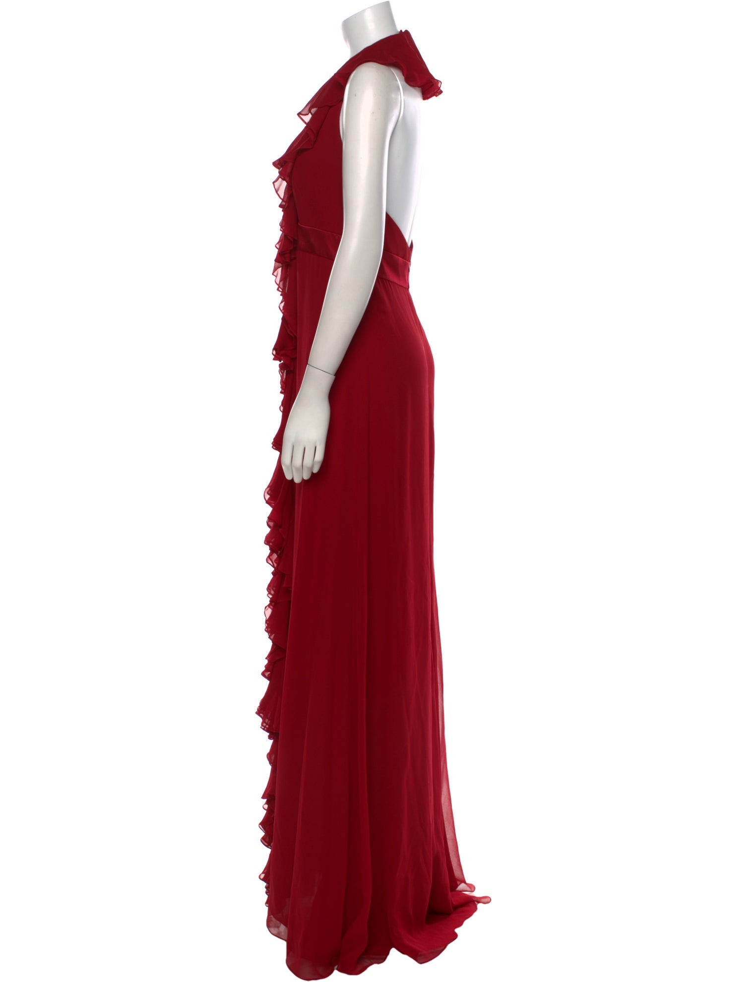Marchesa Silk Long Dress