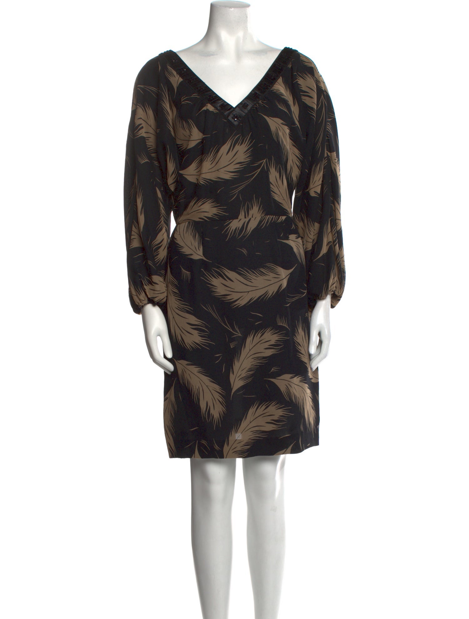 Marchesa Silk Knee-Length Dress