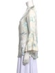 Marchesa Silk Floral Print Blouse