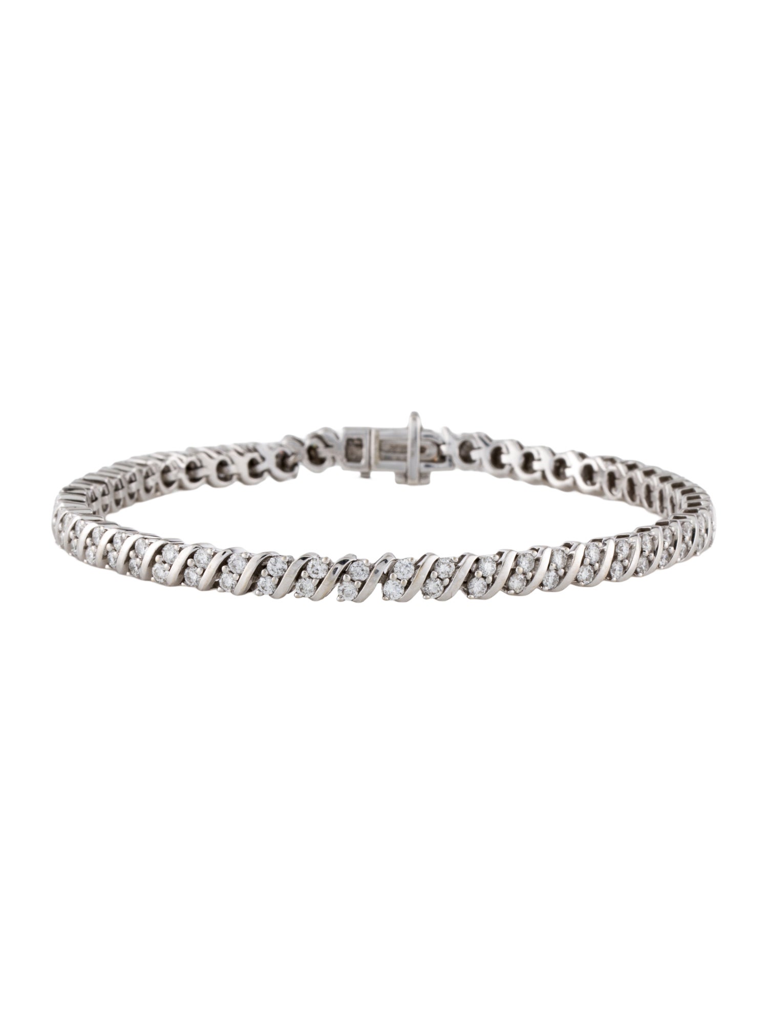 Marchesa 14K 2.55ctw Diamond Link Bracelet