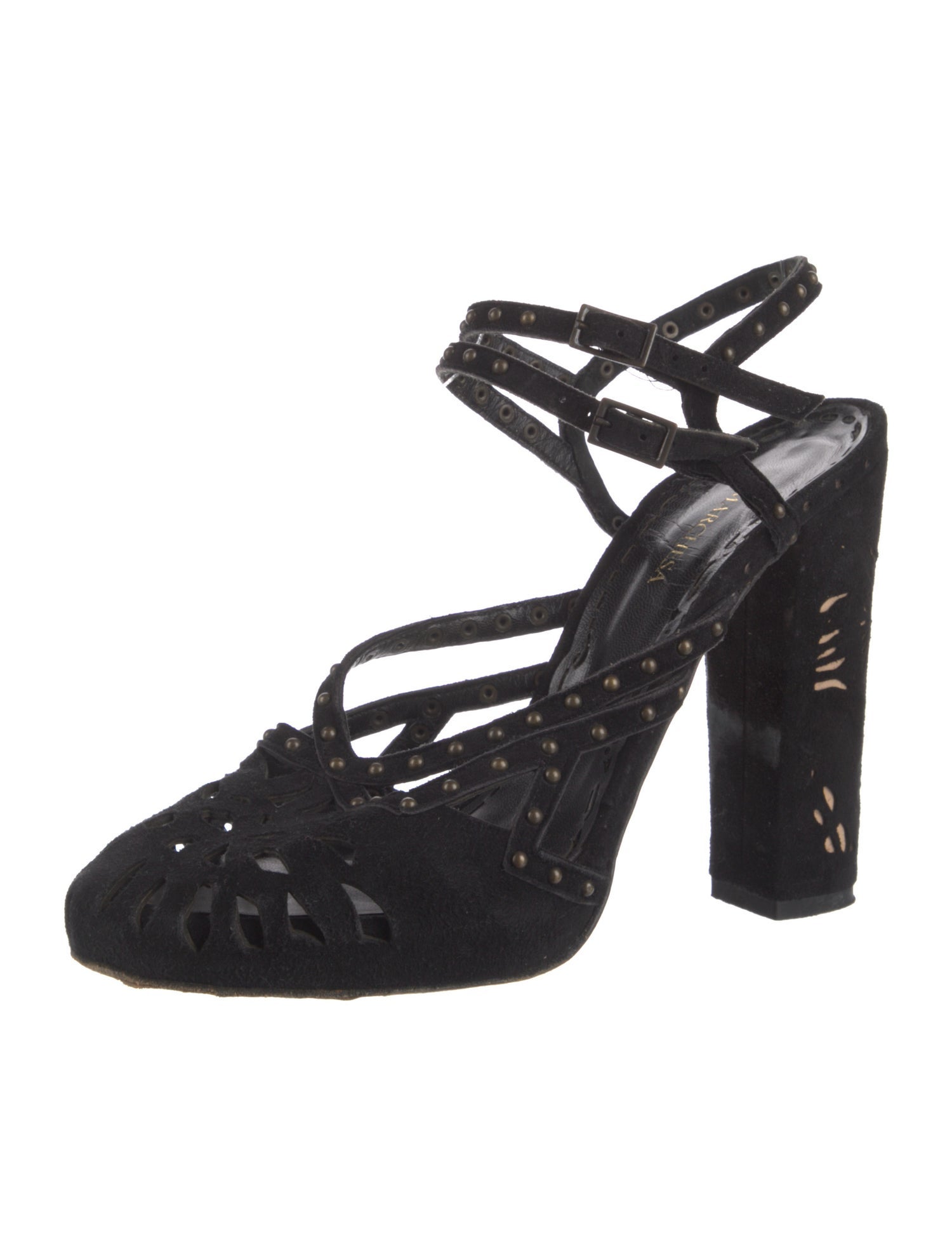 Marchesa Suede Slingback Pumps