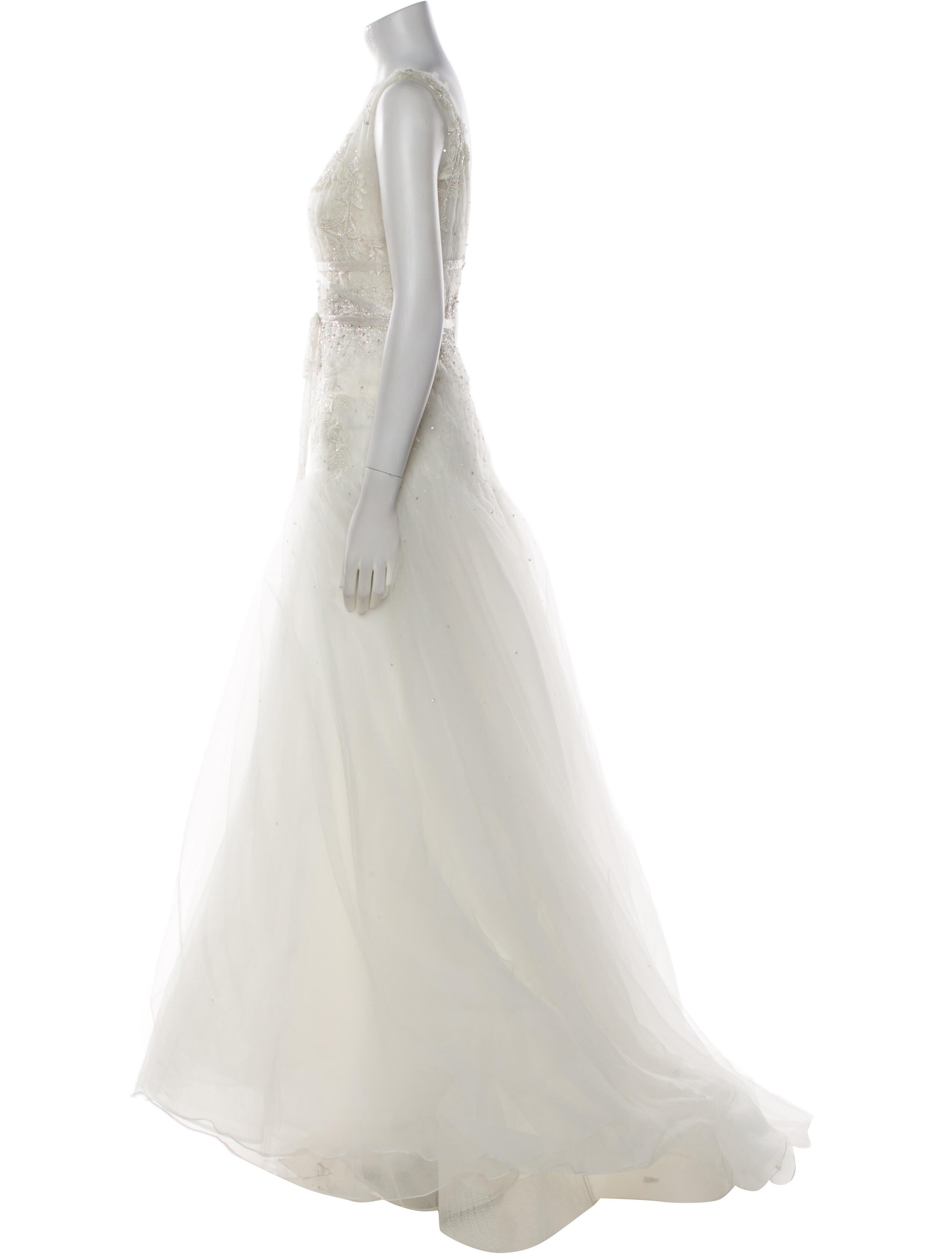 Marchesa Silk Long Dress