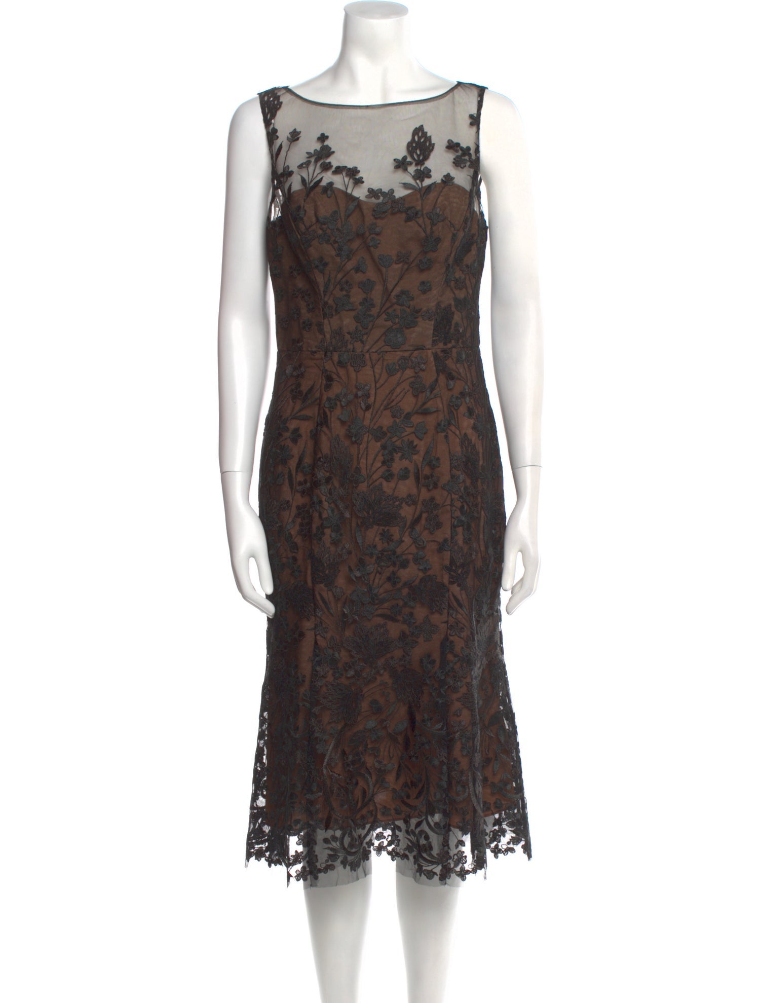 Marchesa Notte Nylon Midi Length Dress w/ Tags