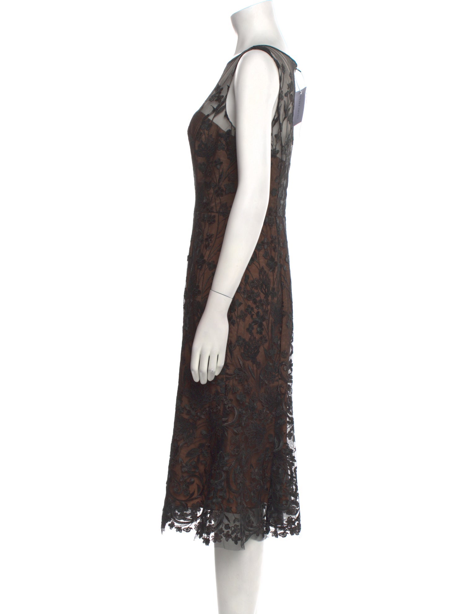 Marchesa Notte Nylon Midi Length Dress w/ Tags