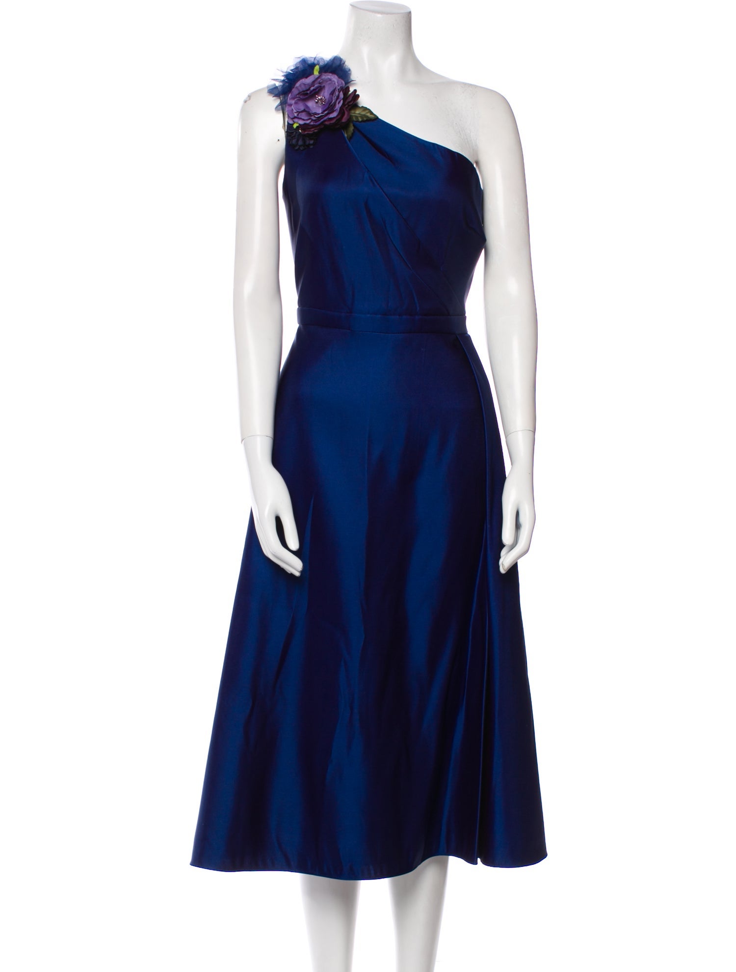 Marchesa One-Shoulder Long Dress w/ Tags