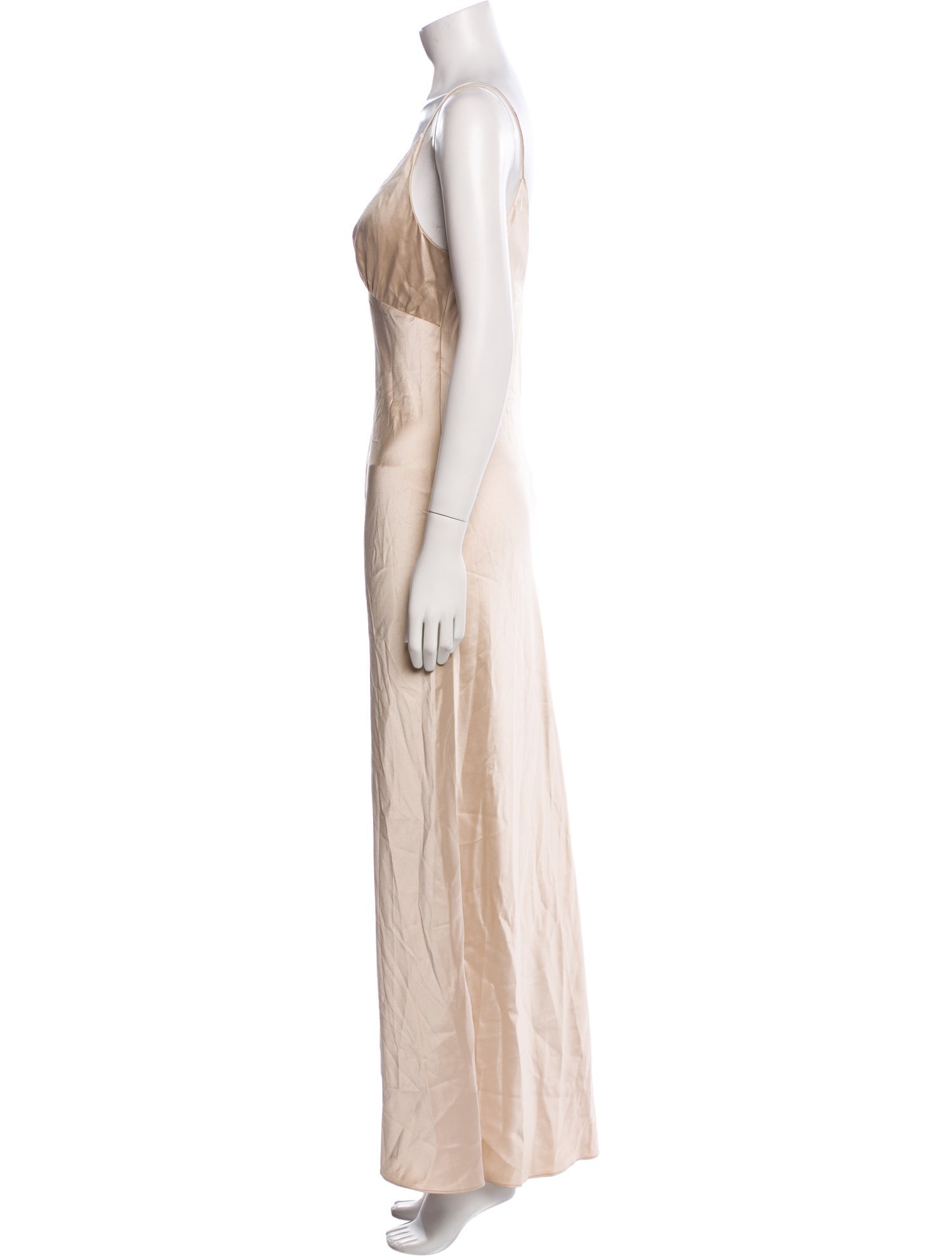 Marchesa V-Neck Long Dress