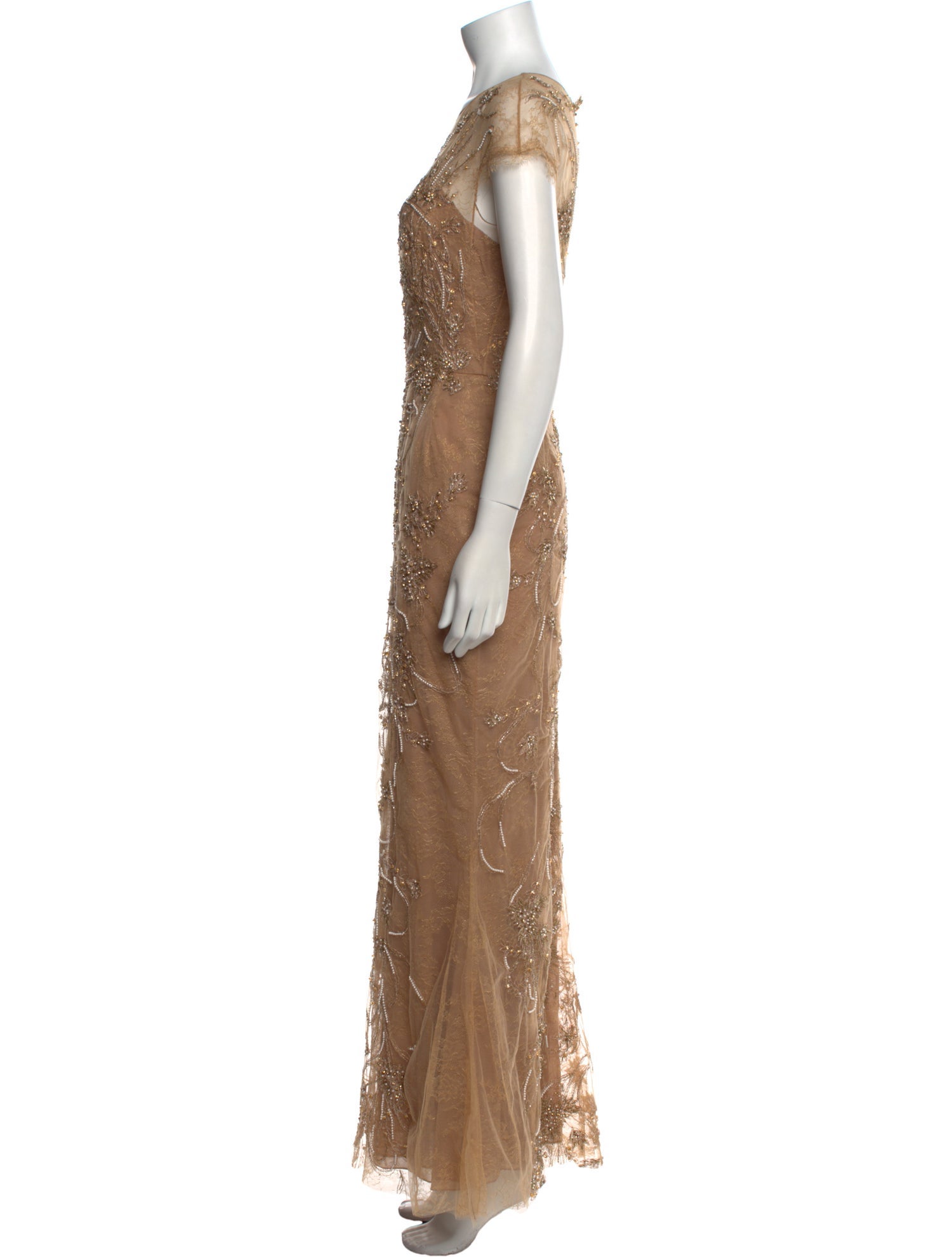 Marchesa Nylon Long Dress w/ Tags