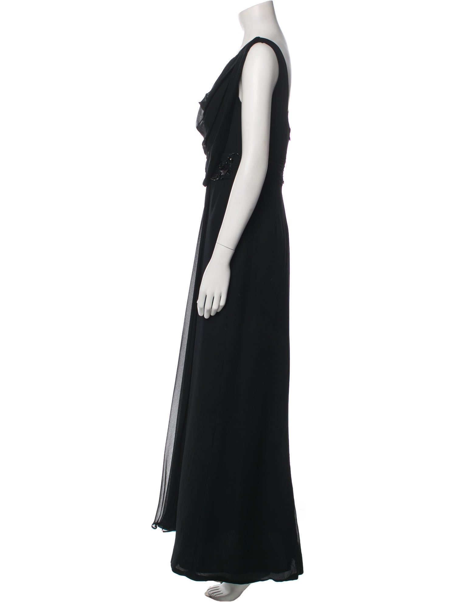 Marchesa Silk Long Dress